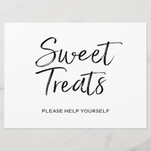 Hochzeitszeichen "Sweet Leckereien"   Stilvoll Let Einladung