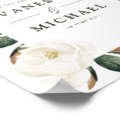 Hochzeitszeichen von Magnolia Poster (Ecke)