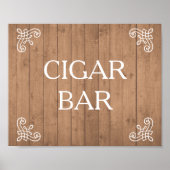 Hochzeitszeichen - Zigarrenschrift oder eigener Te Poster (Vorne)