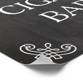 Hochzeitszeichen - Zigarrenschrift oder eigener Te Poster (Ecke)