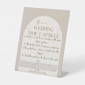 Hochzeitszeit Kapselhöhenzeichen Sockelschild (Vorderseite)