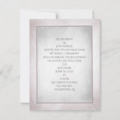 Hochzeitszeitschrift mit Füllfederhalter und daisy Einladung (Rückseite)