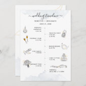 Hochzeitszeitschrift Moderne Ikonen und Routenplan Programm (Vorne/Hinten)