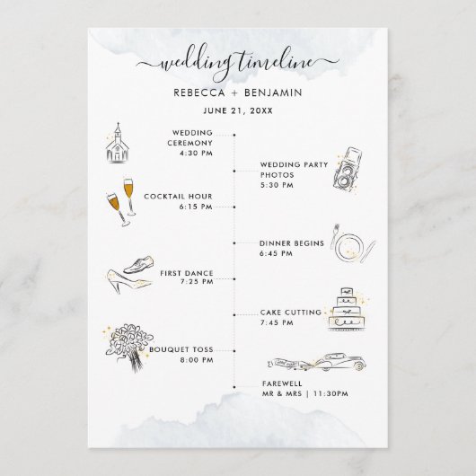 Hochzeitszeitschrift Moderne Ikonen und Routenplan Programm (Vorderseite)