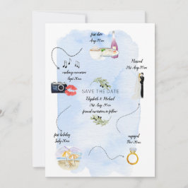 Hochzeitszeitschrift über unser Treffen Save the D Einladung