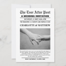 Hochzeitszeitung Einladung