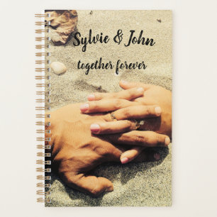 Hochzeitszeitung/Notebook mit Thema Strand Planer