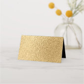 Hochzeitszelt-Karte Platzkarte Elegantes Gold und (Rückseite)