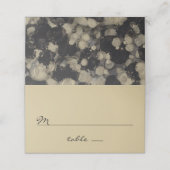 Hochzeitszelt Platzkarte Schattierungen von Golden (Außenseite Aufgefaltet)