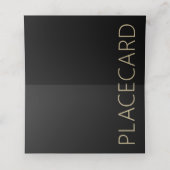 Hochzeitszelt Platzkarte Schattierungen von Golden (Innenseite Aufgefaltet)