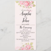 Hochzeitszeremonie auf Wasserfarben Programm (Vorderseite)