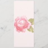 Hochzeitszeremonie auf Wasserfarben Programm (Rückseite)