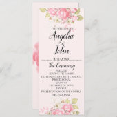 Hochzeitszeremonie auf Wasserfarben Programm (Vorne/Hinten)