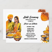 Hochzeitszeremonie in Haldi Brautbäumen