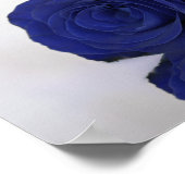 Hochzeitszeremonie in Navy Blue Rose Chic unplugge Poster (Ecke)