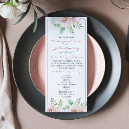 Hochzeitszeremonie mit weichem Blumenfrühling Programm