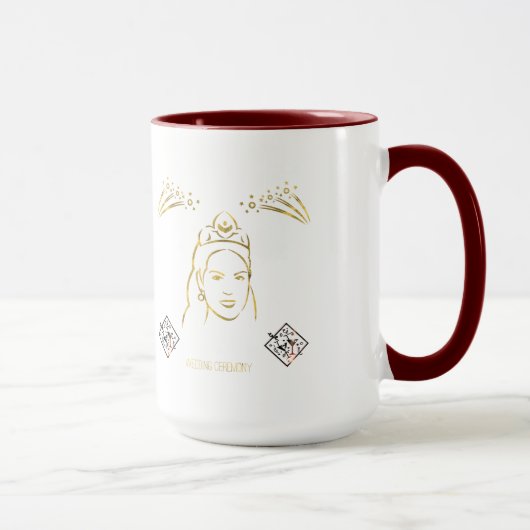 Hochzeitszeremonie-Stil Tasse (Rechts)