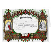 Hochzeitszertifikat ab 1877 (Vorderseite (Horizontal))