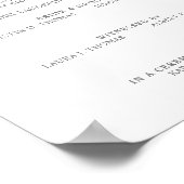 Hochzeitszertifikat mit rosa Blumenreath Poster (Ecke)