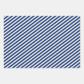 Hochzeitszettel für Hochzeitszettel aus Navy Blue  Geschenkpapier Set (Vorderseite 3)