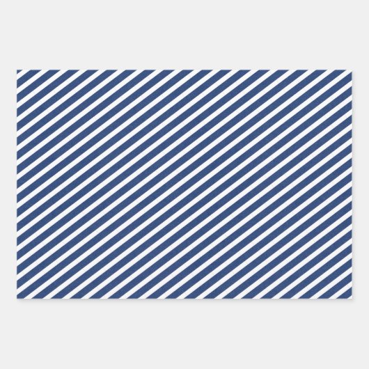 Hochzeitszettel für Hochzeitszettel aus Navy Blue  Geschenkpapier Set (Vorderseite 3)