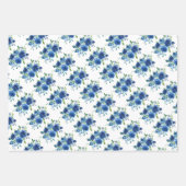 Hochzeitszettel für Hochzeitszettel aus Navy Blue  Geschenkpapier Set (Vorderseite)