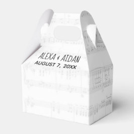 Hochzeitszettel mit Text Geschenkschachtel