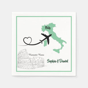 Hochzeitsziel im Ausland - Rom, Italien Serviette