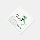 Hochzeitsziel im Ausland - Rom, Italien Serviette (Ecke)