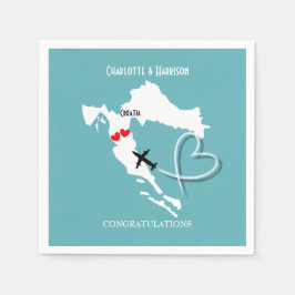 Hochzeitsziel Kroatien Serviette