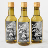 Hochzeitsziel London Bridge Weinetikett (Flaschen)