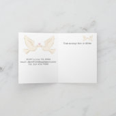 Hochzeitsziel - Rom, Italien - Einladung (Innenseite)