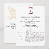 Hochzeitsziel - Rom, Italien Einladung (Vorne/Hinten)