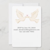 Hochzeitsziel - Rom, Italien Einladung (Rückseite)