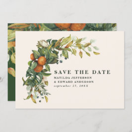 Hochzeitszitrus botanisch modern save the date