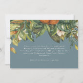 Hochzeitszitrus botanisch modern save the date (Rückseite)