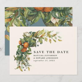 Hochzeitszitrus botanisch modern save the date