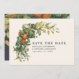 Hochzeitszitrus botanisch modern save the date