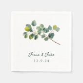 Hochzeitszunge Serviette (Vorderseite)