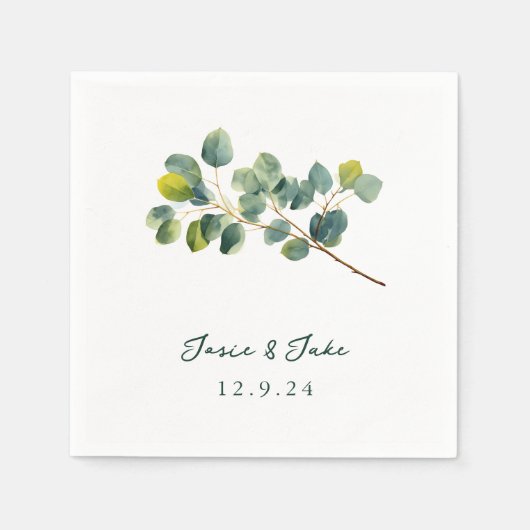 Hochzeitszunge Serviette (Vorderseite)