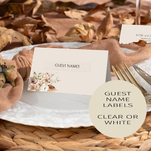 Hochzeittisch Platzkarte 29x Gastnamen Labels