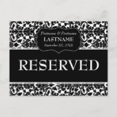 Hochzeittisch reserviertes Muster für Damaskus-Zei Postkarte (Vorderseite)