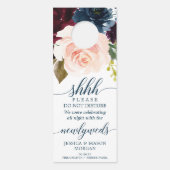 Hochzeittürhanger - nicht stören - Burgund Türanhänger (Vorderseite)