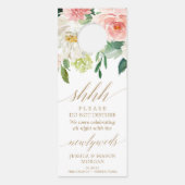 Hochzeittürhanger - nicht stören - Erröten Türanhänger (Vorderseite)