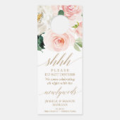 Hochzeittürhanger - nicht stören - Erröten Türanhänger (Vorderseite)