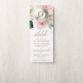 Hochzeittürhanger - nicht stören - Erröten Türanhänger (Auf Knauf)