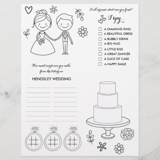 Hochzeitungs- und Aktivitätsseite Flyer (Vorne)