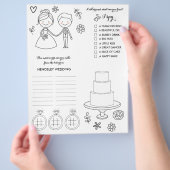 Hochzeitungs- und Aktivitätsseite Flyer (Hand)