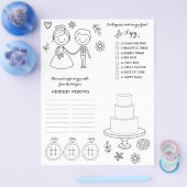 Hochzeitungs- und Aktivitätsseite Flyer (Einzeln)