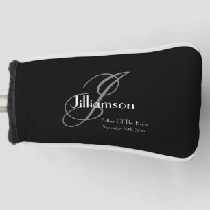 Hochzeitvater der klassischen Bride-Monogramm Golf Headcover